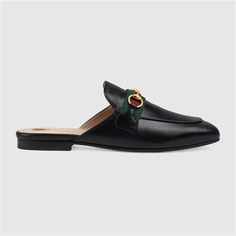 pelliccia gucci nera|Slipper Princetown in pelle nero .